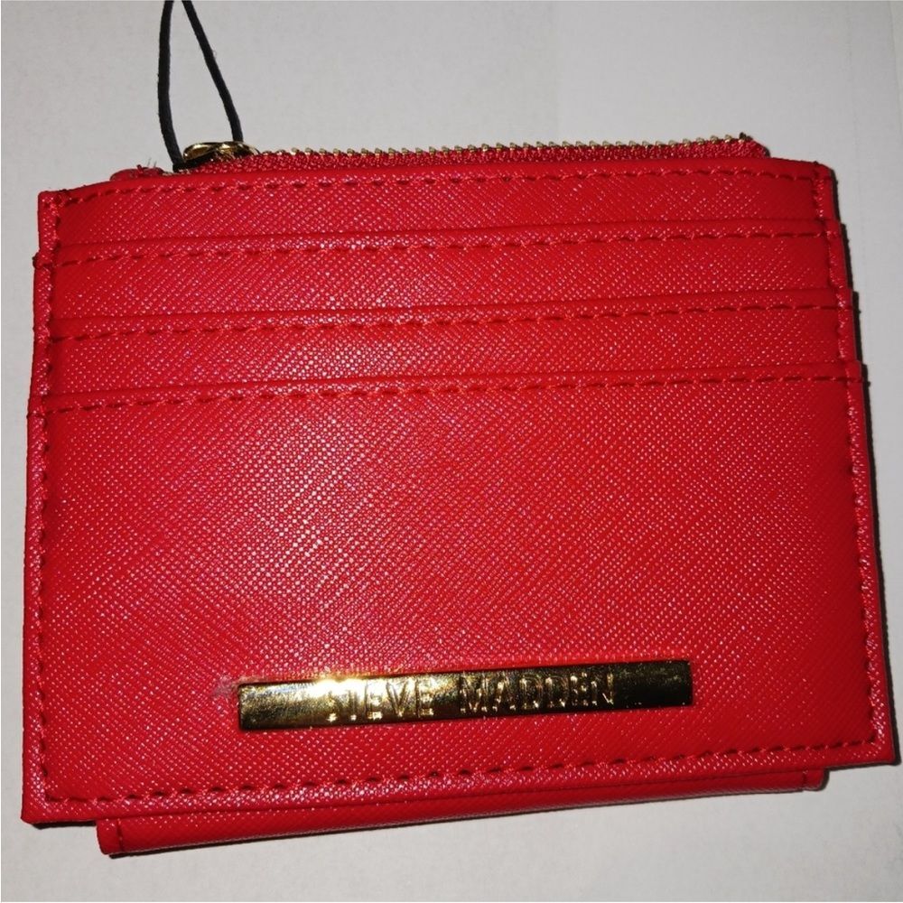 NWT Steve Madden Red Bhayden wallet
